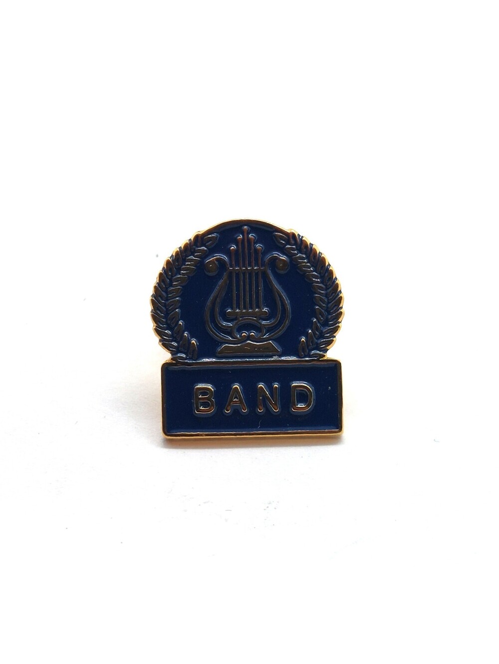 Band Music Pin Lyre Emblem Student Musician Award School Achievement Gift VTG